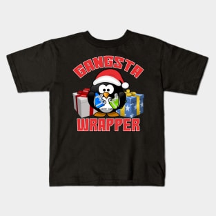 Gangsta Wrapper Funny Christmas T-Shirt Kids T-Shirt